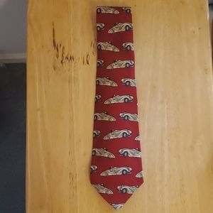 Polo Ralph Lauren Car Vintage 100% Silk Tie